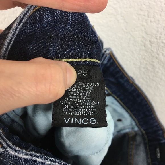 Vince Casey Cuffed Distressed Straight Jeans - Picture 6 of 6